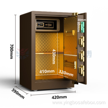 Patented bolts design Hotel/Office Fingerprint safe box